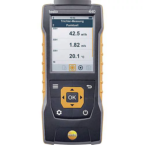 Testo 440 Appareil de Mesure du Climat et Hygromètre Multifonction Bluetooth Écran Graphique
