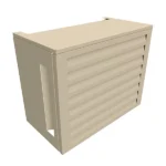 Atome R'Style Taille 1 Cache Climatiseur Acoustique Aluminium H80xL100xP54cm Crème