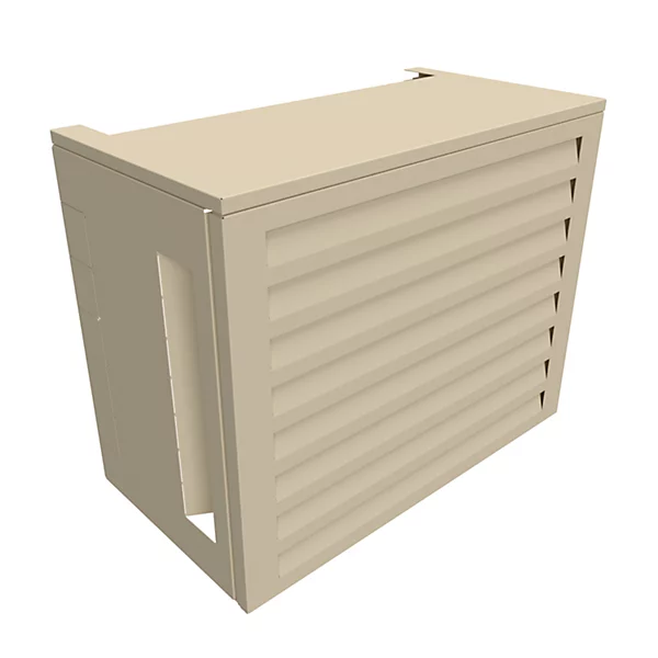 Atome R'Style Taille 1 Cache Climatiseur Acoustique Aluminium H80xL100xP54cm Crème