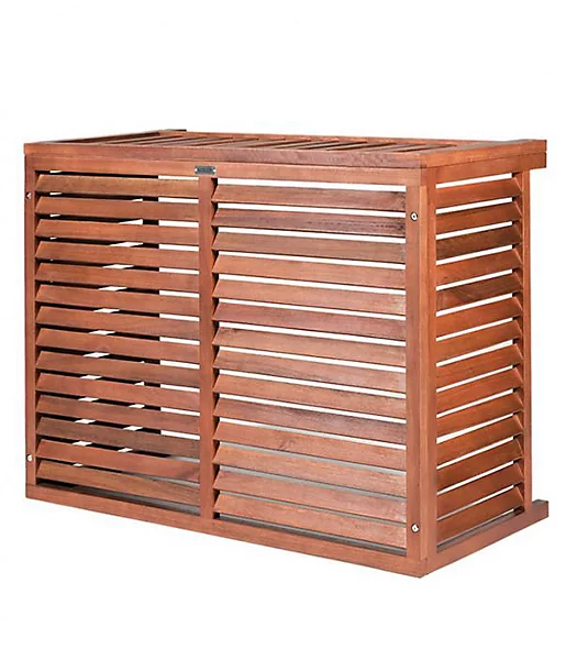 Decoclim Cache Climatiseur pour Unité Extérieure Bois Taille S H68xL95cm