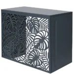 Terre Jardin Tropicair Cache Climatiseur pour Unité Extérieure Acier Galvanisé H90xL105cm Anthracite