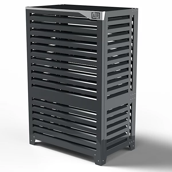 Box Air Klima Big Blade Cache Pompe à Chaleur Aluminium H158xL105cm Anthracite