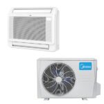 Midea Console Climatiseur Split Fixe Double Flux Réversible Connecté 2600W Blanc