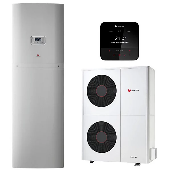 Saunier Duval Genia Air 10 kW Pompe à Chaleur Air/Eau Chauffage et ECS 190L Monophasé